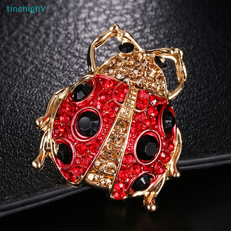 [TinchighV] Trâm Cài Áo Hình Côn Trùng Đính Đá Pha Lê Tráng Men Dễ Thương Cổ Điển [Mới]