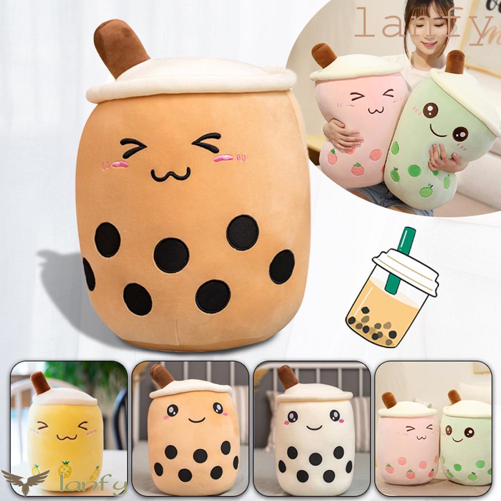 LANFY Gối Nhồi Bông Hình Ly Trà Sữa Vui Nhộn 25 / 35 / 50cm