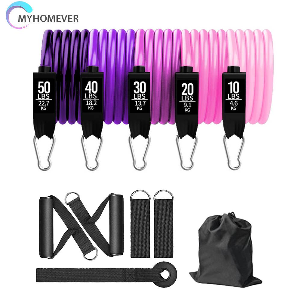 Set 11 Dụng Cụ Dây Kéo Đàn Hồi Hỗ Trợ Tập Thể Hình Chống Trượt