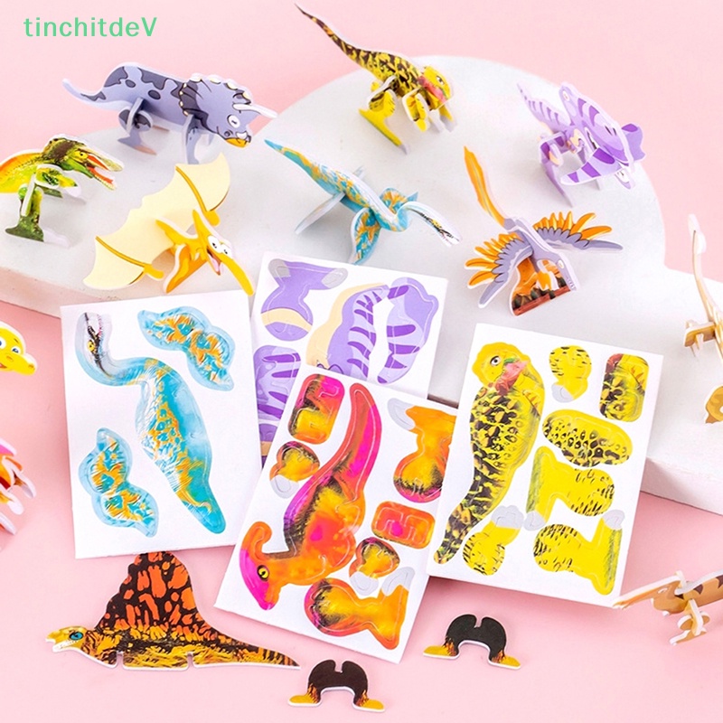 Set 5 Khủng Long 3D Đồ Chơi Dễ Thương Cho Bé