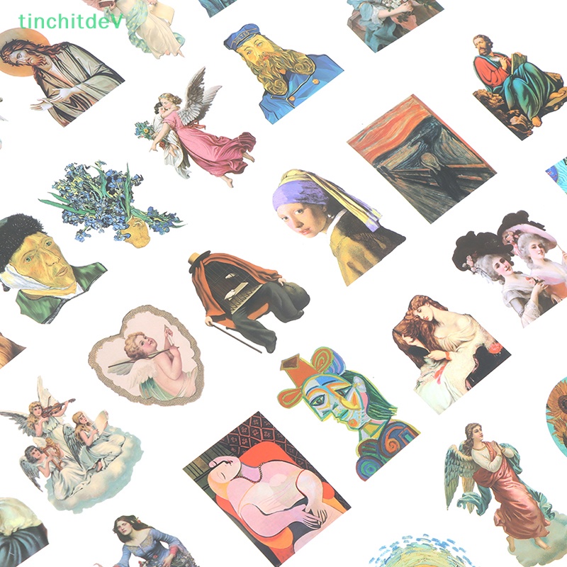[TinchitdeV] 1 Bộ Hình Dán Nghệ Thuật Graffiti Sơn Dầu Paing Họa Sĩ Van Gogh Cho Sổ Lưu Niệm [Mới]