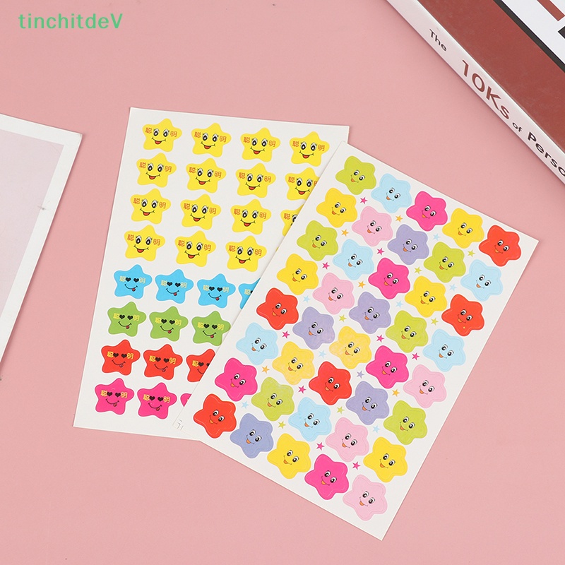 [TinchitdeV] 400 Miếng Dán Hình Ngôi Sao Cười Khen Thưởng Giáo Viên Trẻ Em Dễ Thương [Mới]