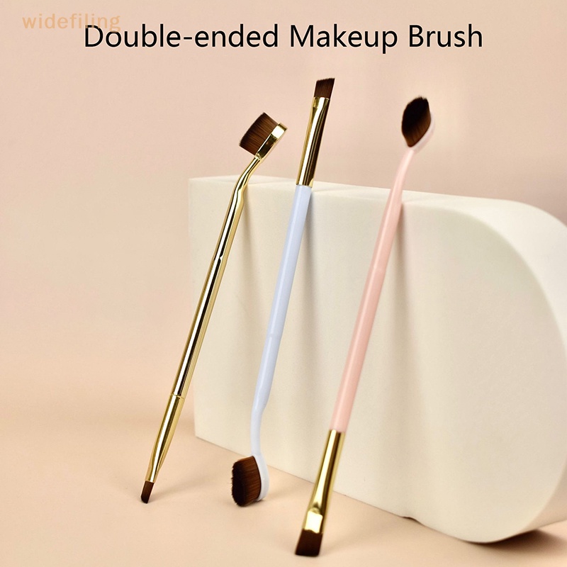 Cọ Trang Điểm Hai Đầu Sợi Len Nhân Tạo Mềm Mại Dùng Kẻ Mắt / Tạo Khối