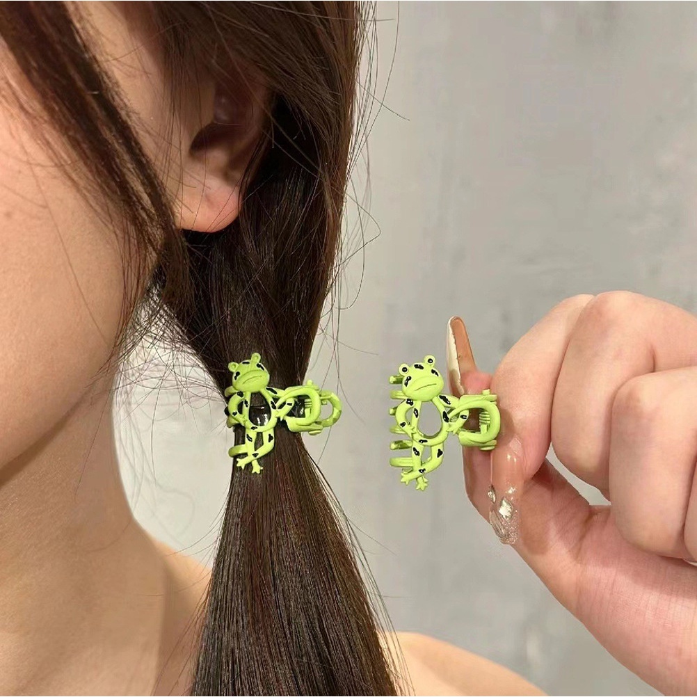 Kẹp Tóc Hình Chú Ếch Vui Nhộn Thời Trang Mùa Hè 2023