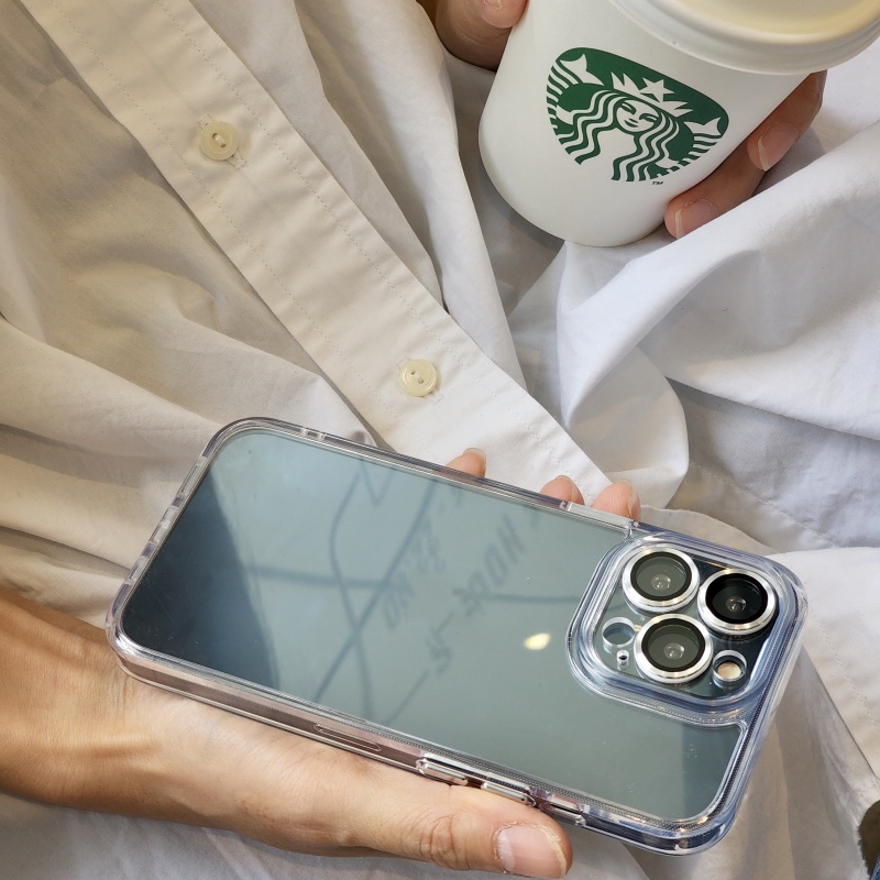 Ốp Điện Thoại Silicon Mềm Trong Suốt Chống Sốc Bảo Vệ Ống Kính Máy Ảnh Cho iPhone 14 13 12 11 Pro Max 14 Plus