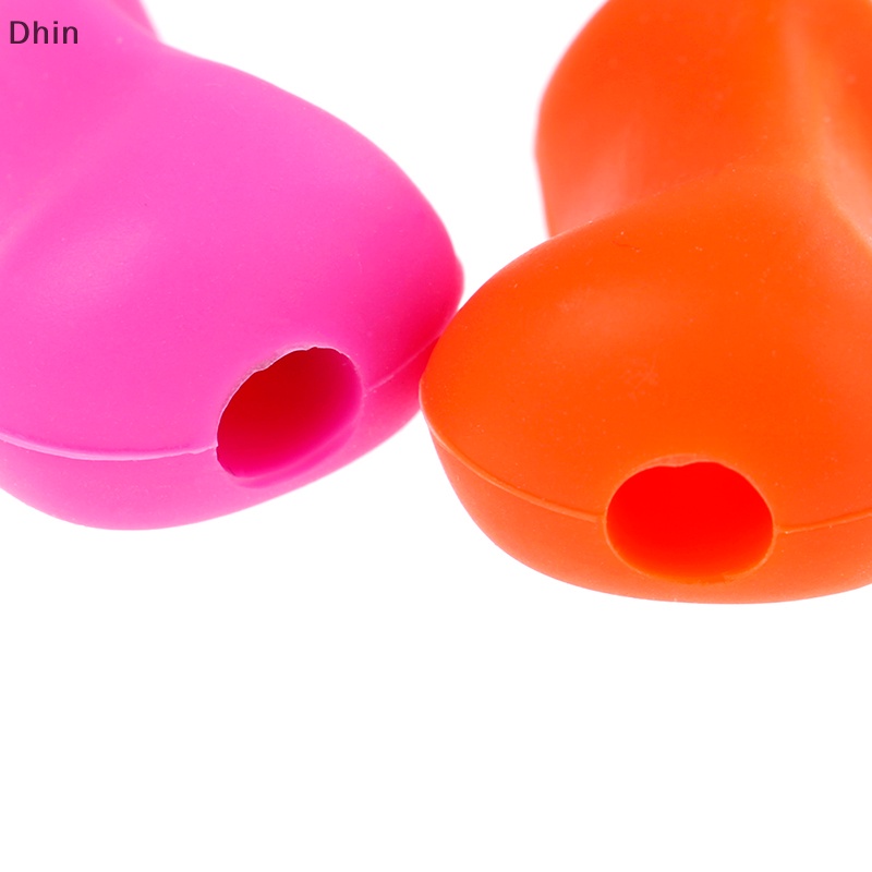 [Dhin] 4/10pcs Pencil Tool Soft Rubber Pen Topper For Kid Handwrig Aid Useful COD