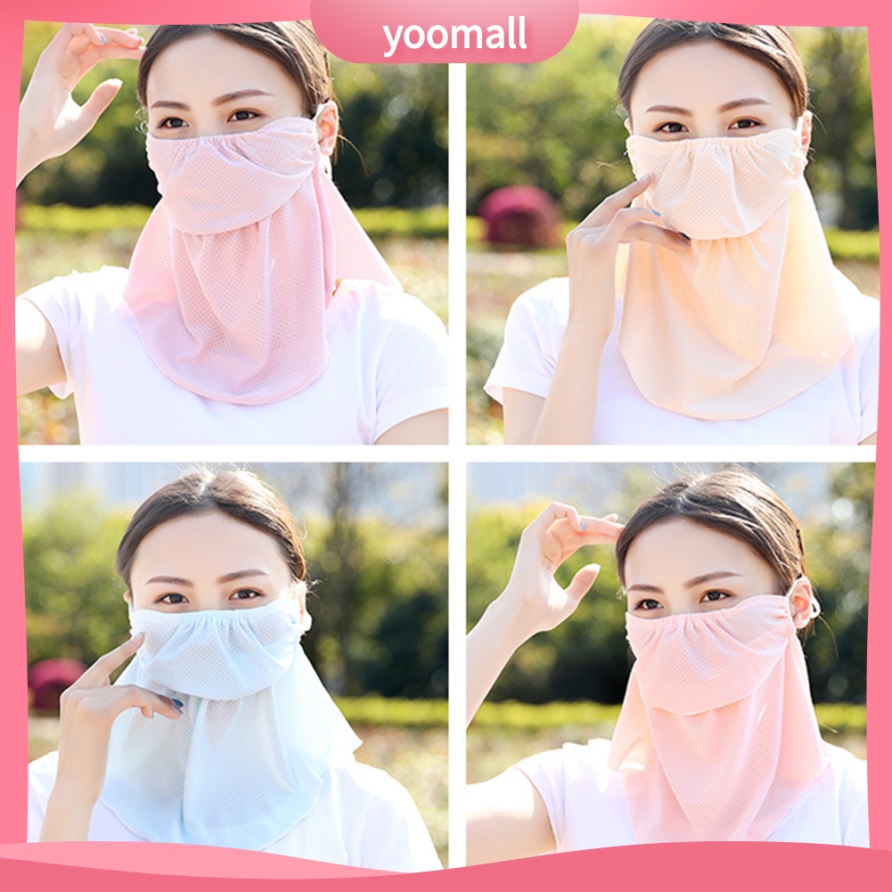 Khẩu Trang Che Phủ Cổ Chống Tia UV Thoáng Khí Dành Cho Nữ