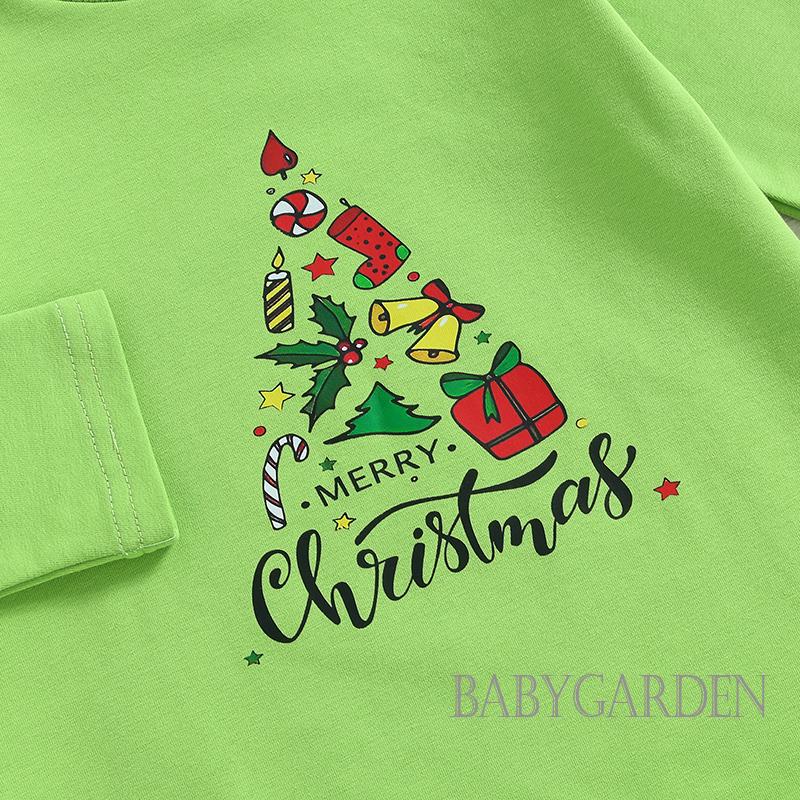 Áo Liền Quần Tay Dài Màu Xanh Lá In Chữ Kèm Nón Dành Cho Bé Gái 6 Tháng-3 Tuổi