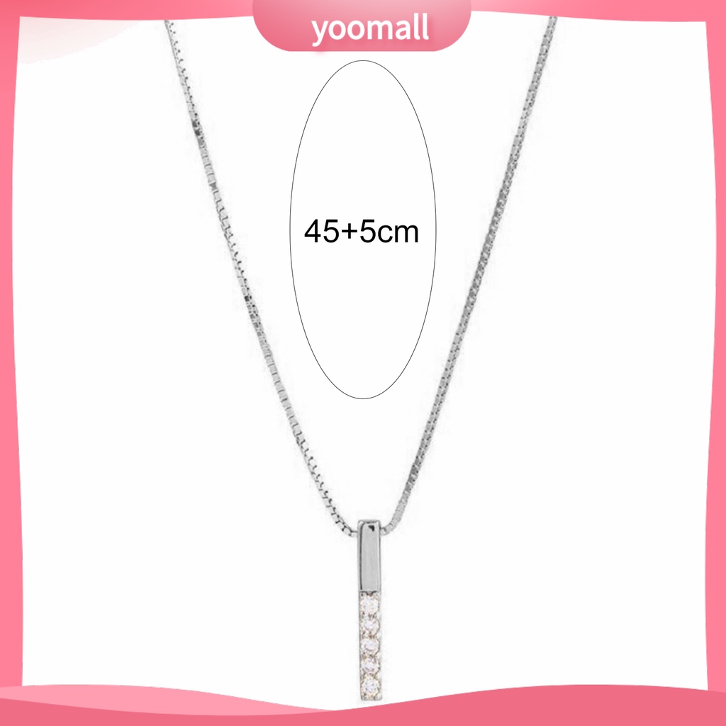 [YM] Vòng cổ Dát Đá Giả Kim Cương Sáng Bóng Lâu Trôi Cho Ngày Valentines