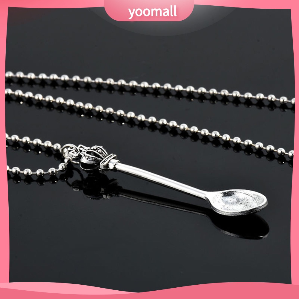 Vòng cổ Hợp Kim Mặt Hình Muỗng Trà / Vương Miện Mini Thời Trang Cho Nữ