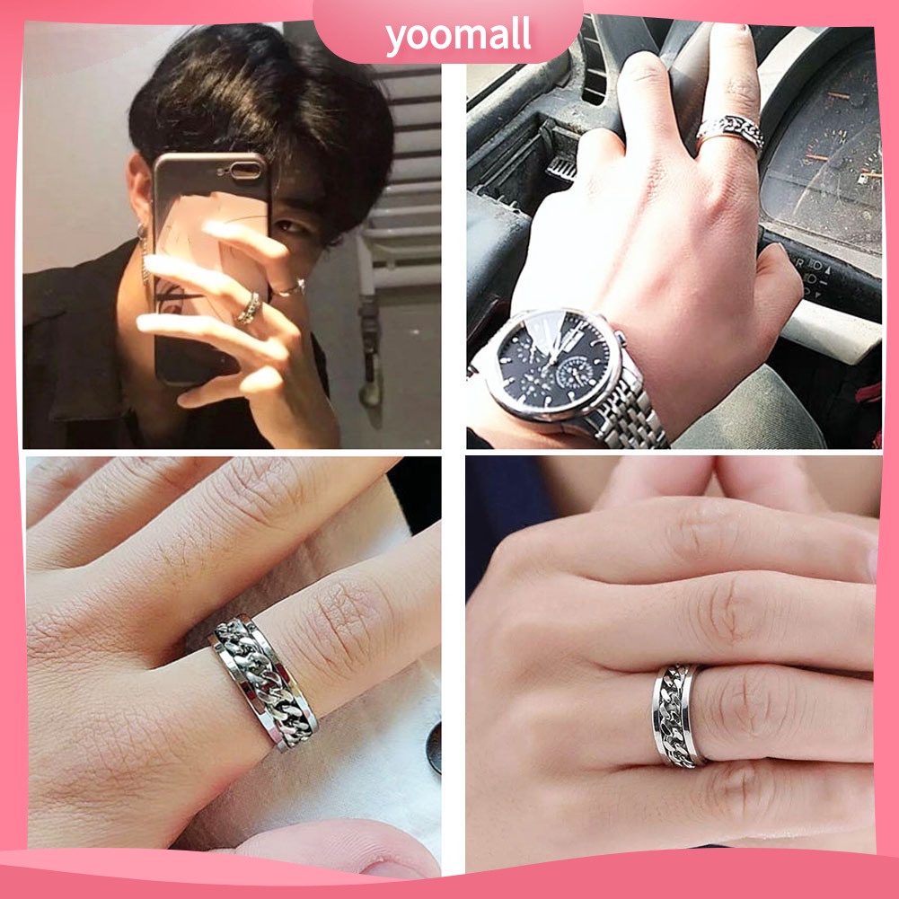 Nhẫn Mở Nắp Chai Bia Bằng Thép Không Gỉ Có Thể Xoay Vòng