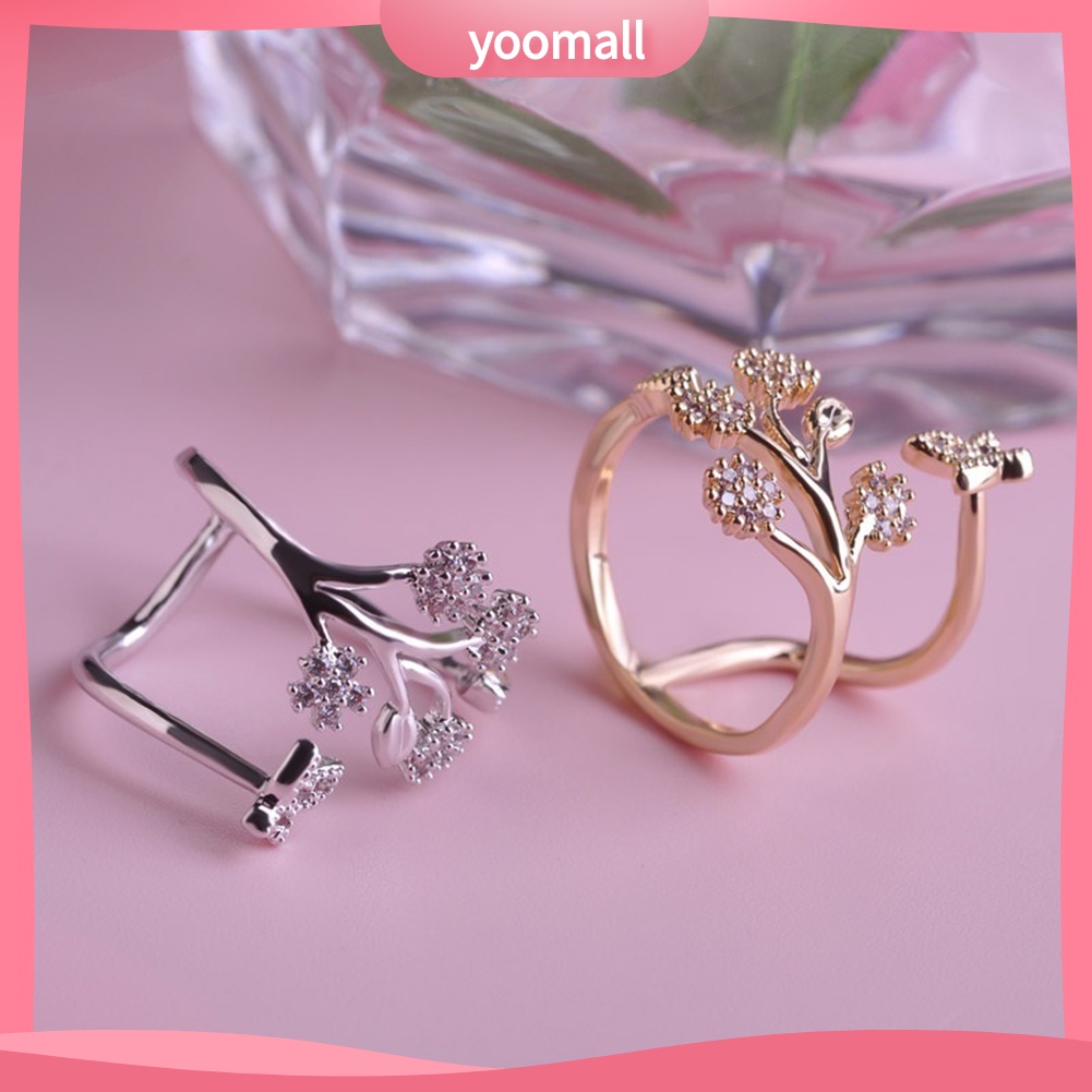 Nhẫn Đính Hôn Mạ Bạc Họa Tiết Bươm Bướm Dễ Thương Dành Cho Nữ