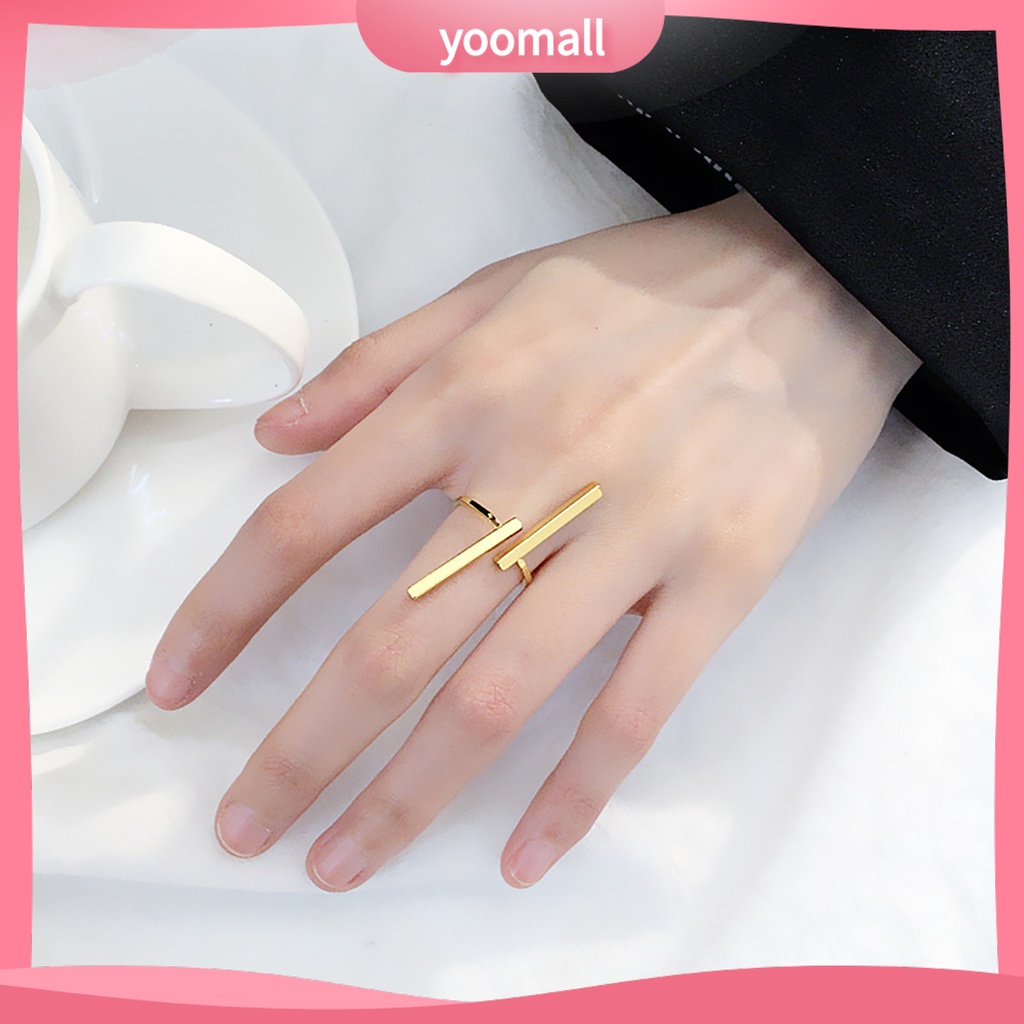 Nhẫn Hở Bằng Kim Loại Thân Thiện Với Da Thời Trang