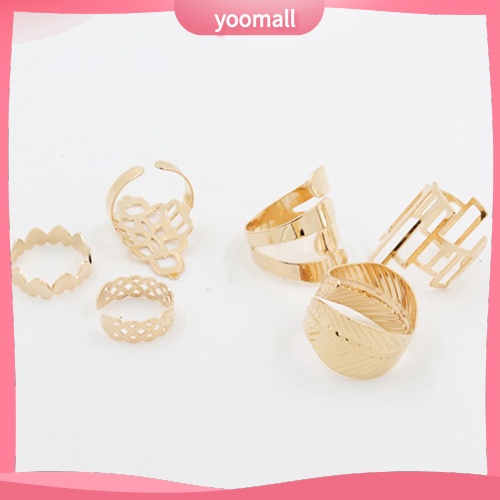 Set 6 Nhẫn Đeo Khớp Ngón Tay Thời Trang Cho Nữ