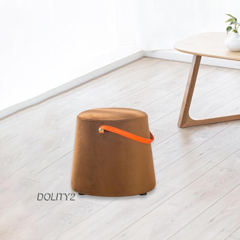 Small Foot Stool Footrest Stepstool Sofa Tea Stool with Carrying Handle Anti Slip Feet