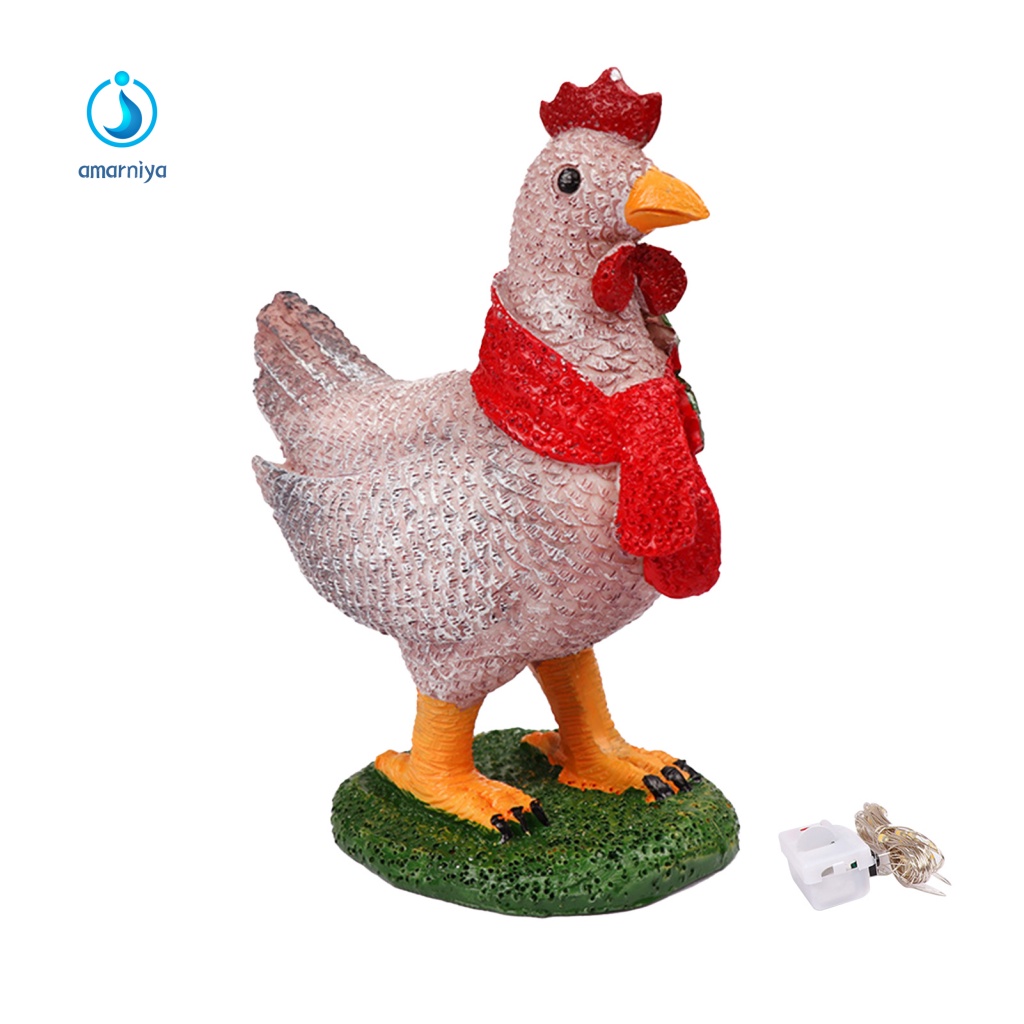 Mô Hình Tượng Gà Con Có Đèn LED Độc Đáo