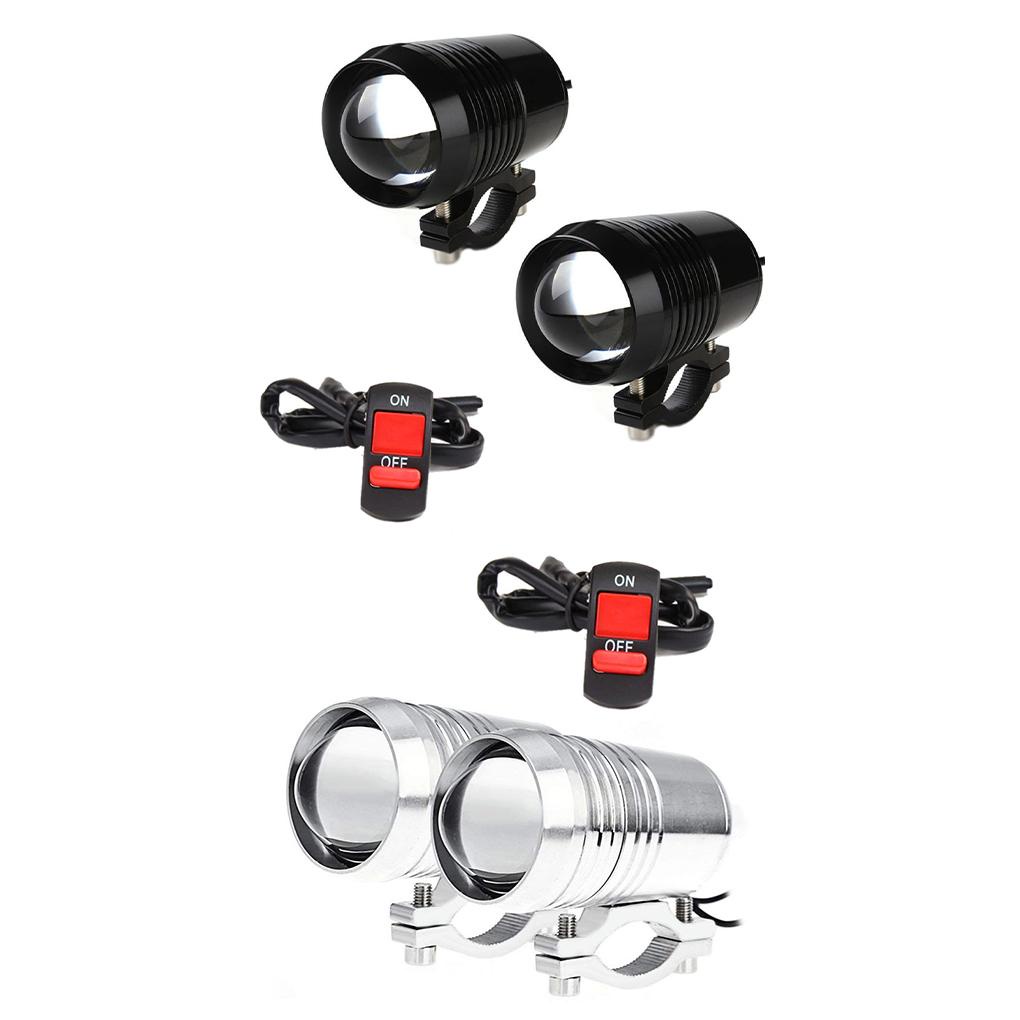 Đèn Pha LED Trong Suốt Có Rãnh Chuyên Dụng Cho Xe Mô Tô