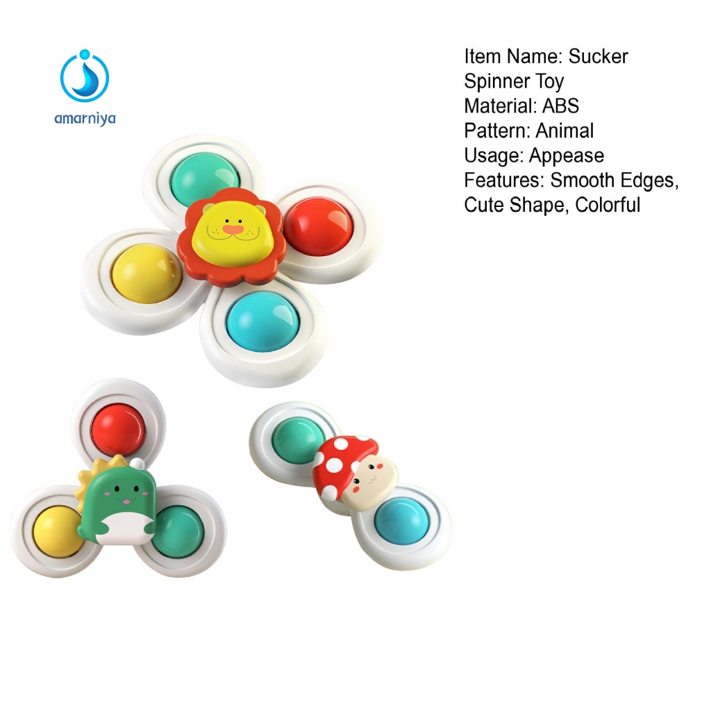 Amar Bộ 3 Hạt Xây Dựng Đầy Màu Sắc Có Âm Thanh Khi Lắc Có Thể thu hút sự chú ý Tích Hợp Vòng Bi nylon Xoay 360 Độ Mịn Màng Không Gây Ồn Và