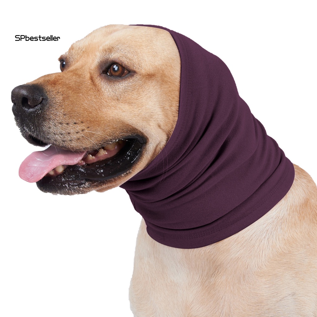 Khăn Choàng Cổ Che Tai Chống Ồn Màu Trơn Thoải Mái Tiện Dụng Cho Thú Cưng Màu Sắc