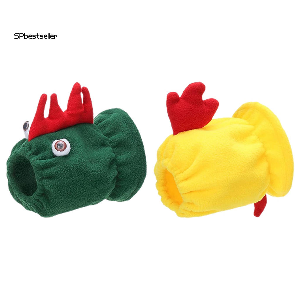 Bộ 2 Mũ Trùm Đầu Mềm Mại Giữ Ấm Hình Động Vật Đáng Yêu Dành Cho Thú Cưng