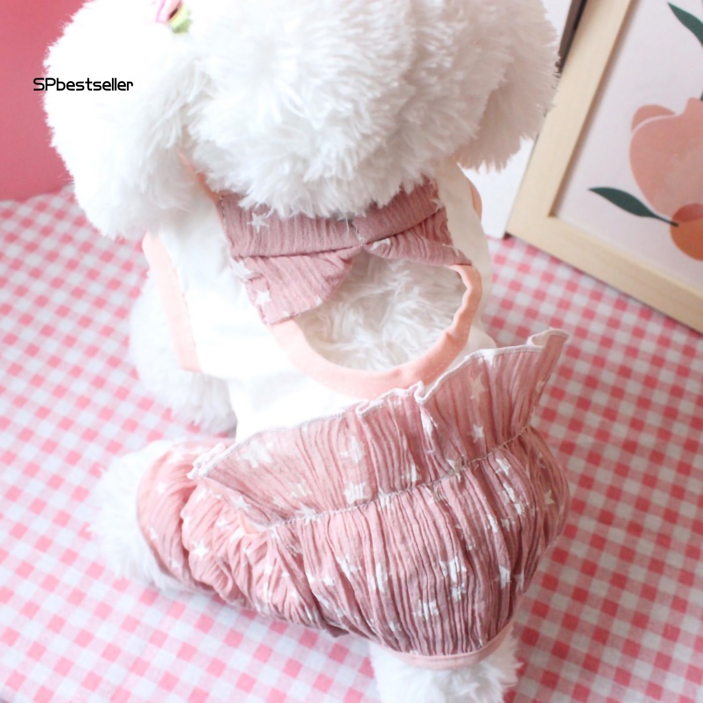 Bộ Đồ Ngủ In Hoa Dễ Thương Không Phai Màu Thời Trang Mùa Hè Cho Cún Cưng