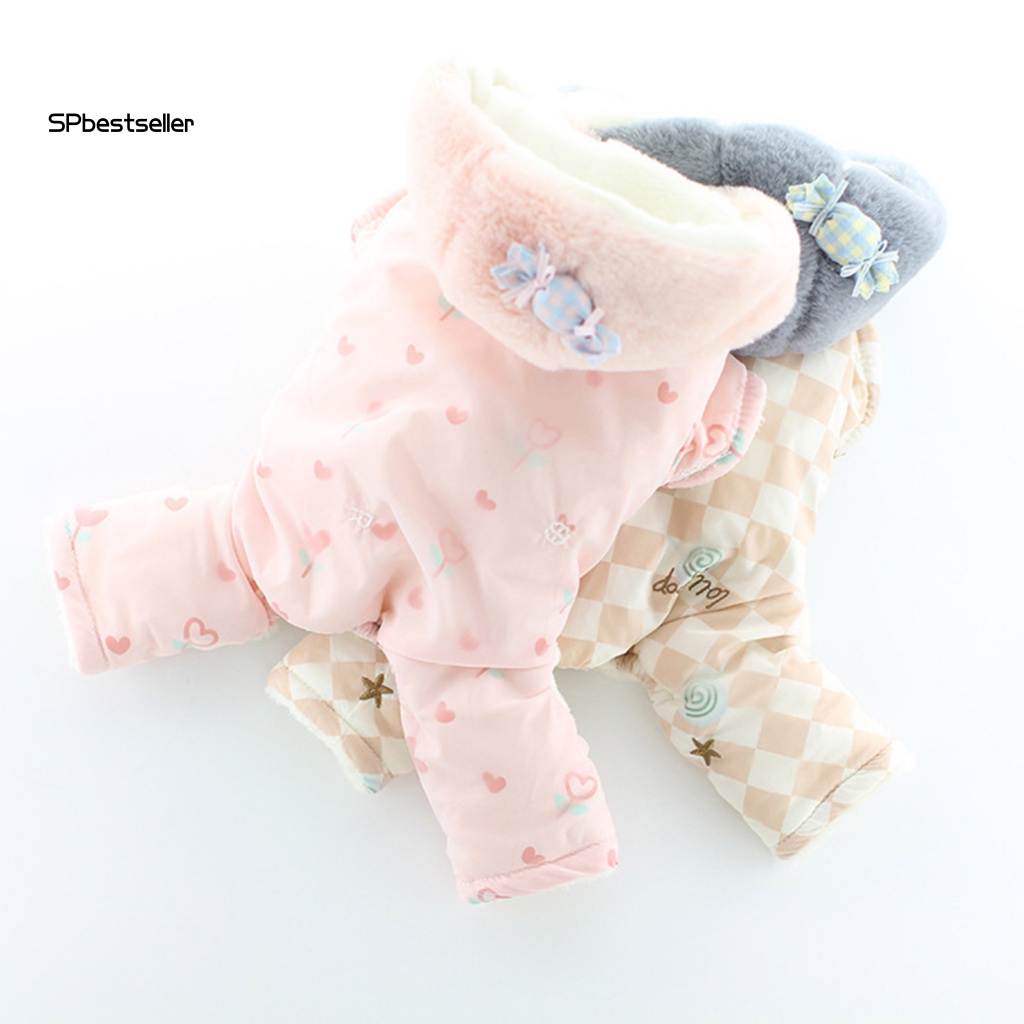 Bộ Đồ Ngủ Họa Tiết Sọc Caro Xinh Xắn Thời Trang Mùa Thu Cho Thú Cưng