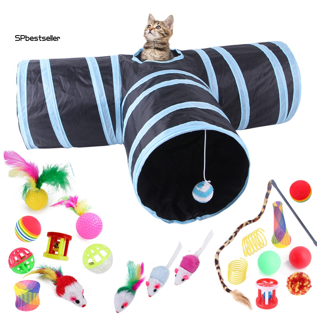 Set 22 Đồ Chơi Ống Cho Mèo Vui Chơi