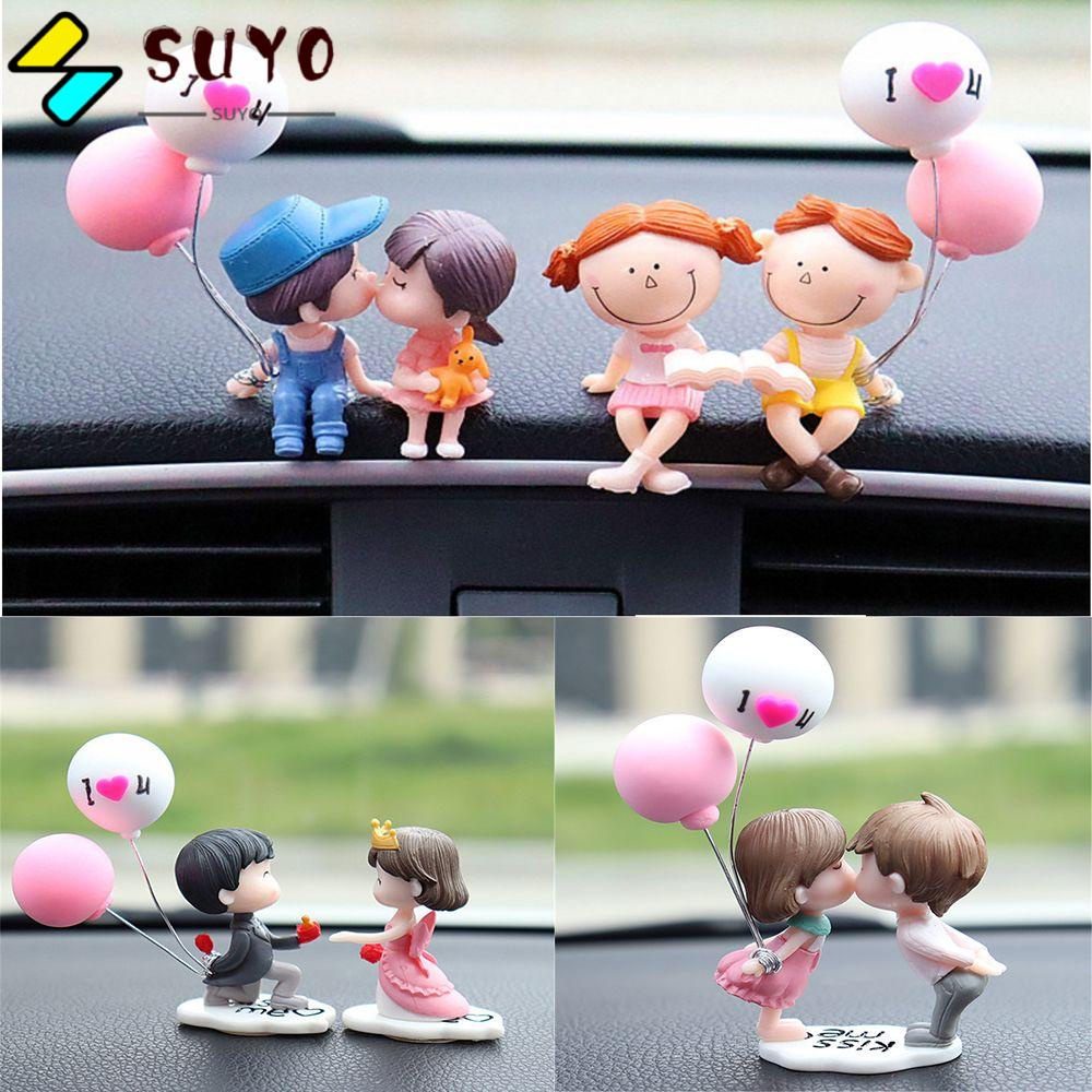 SUYO Tượng Cặp Đôi Trang Trí Nội Thất Xe Hơi
