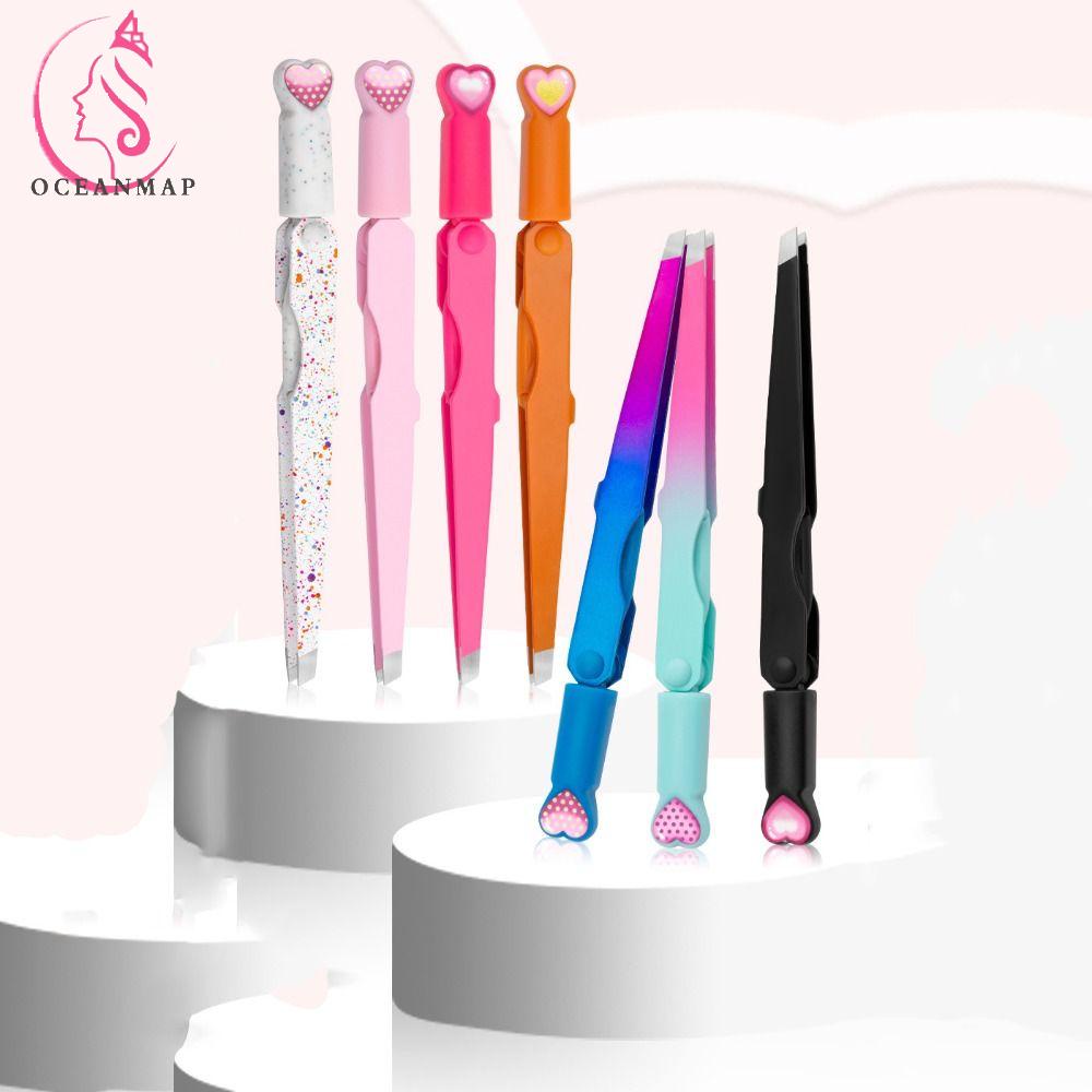 OCEANMAP Nhíp Nhổ Lông Mày Mini Bằng Thép Không Gỉ