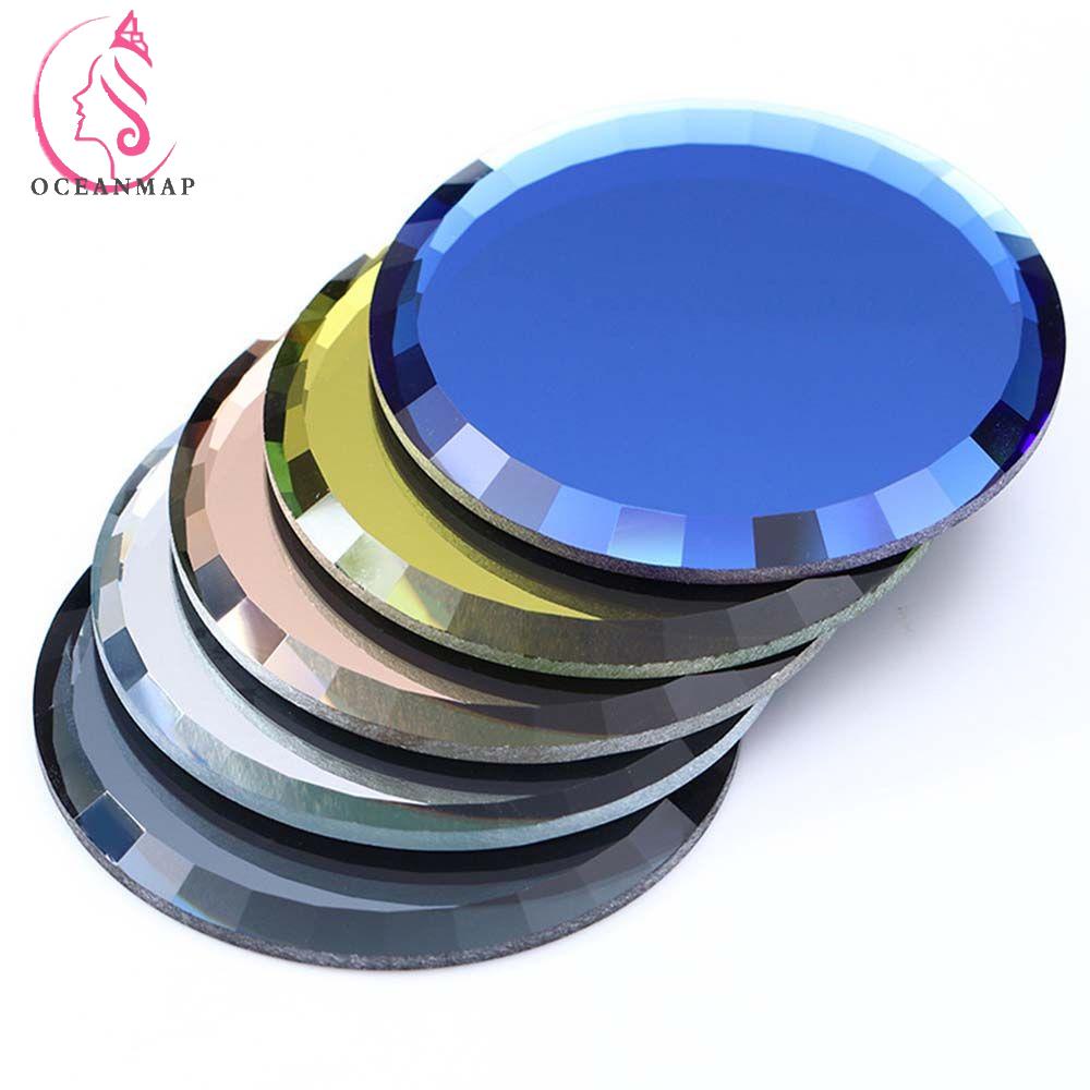 OCEANMAP Khay Tròn Nhiều Màu Sắc Dùng Để Trưng Bày Móng Tay Giả Tiện Lợi