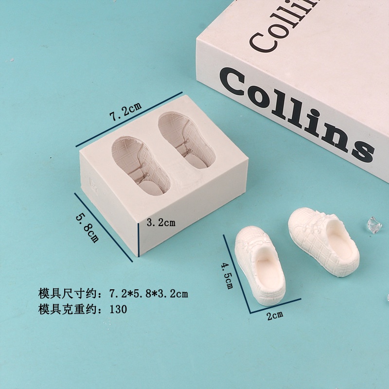 Khuôn Silicone Làm Bánh Hình Đôi Giày