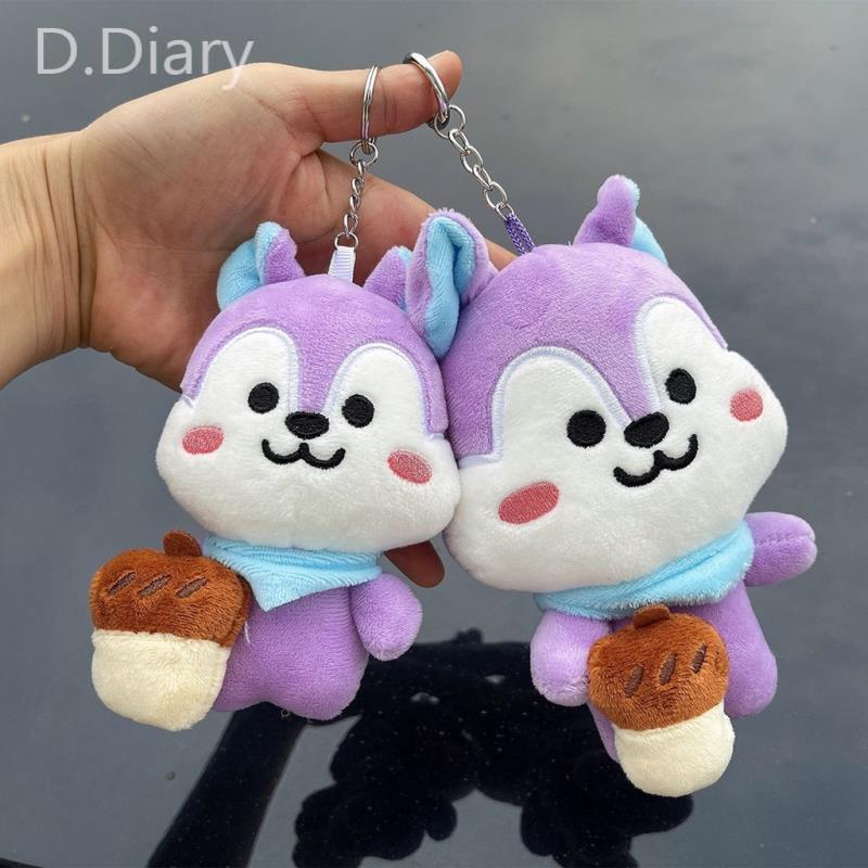 Thú Nhồi Bông Hình Chú Sóc Tím Dễ Thương Cho Bé Gái