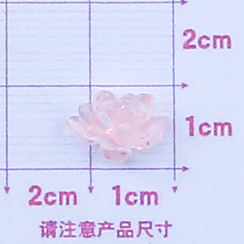 Set 10 Kẹp Tóc Hoa Sen Bằng Nhựa Trong Suốt Nhiều Màu Trang Trí Móng Nghệ Thuật