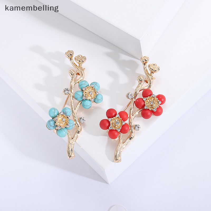 Ghim Cài Áo Hình Hoa Anh Đào Đính Đá Thời Trang Cho Nữ