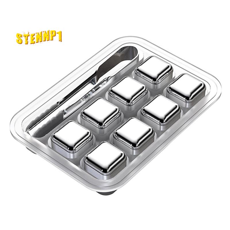 Set 8 Viên Đá Làm Lạnh Rượu Whiskey Hình Vuông