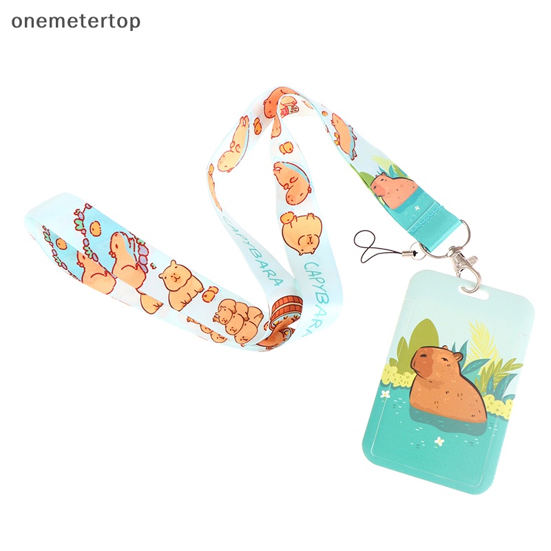 Dây Đeo Thẻ ID / Điện Thoại Họa Tiết Capybara Dễ Thương Cho Người Lớn Và Trẻ Em