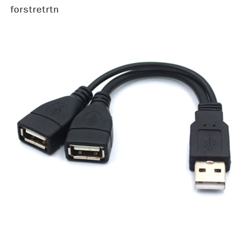 Cáp Sạc Chữ Y Nối Dài USB 2.0 1 Male Sang 2 Female Cho Máy Tính / Xe Hơi