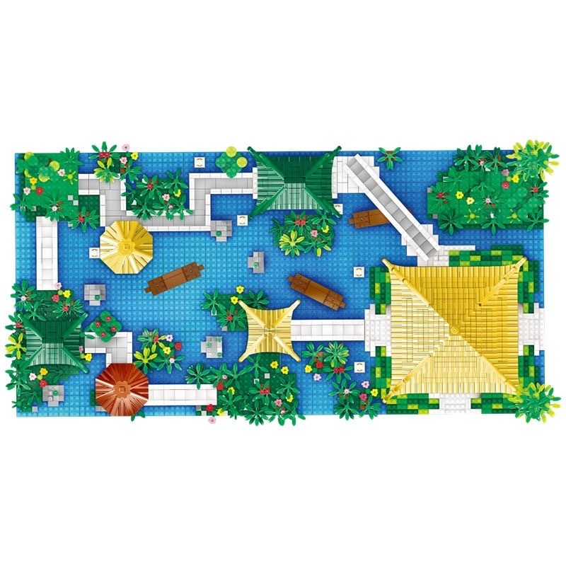 Lezi Bộ Đồ Chơi Lắp Ráp Mô Hình Lâu Đài Bằng Nhựa 8248