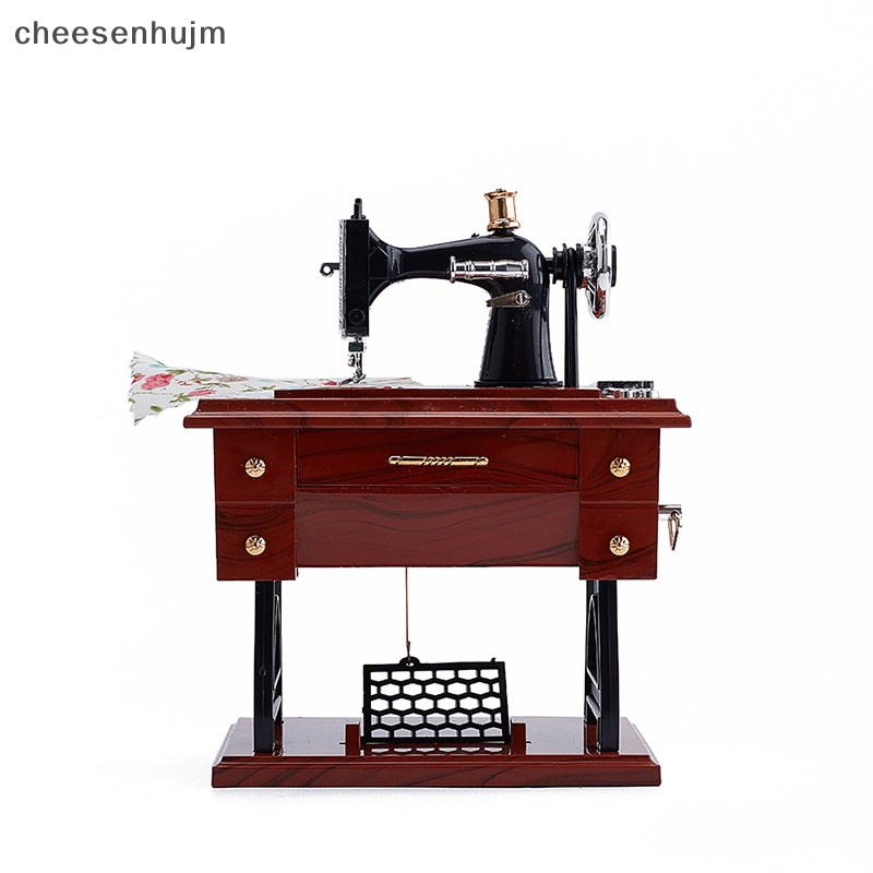 Hộp Nhạc Hình Máy May Phong Cách Retro Trang Trí Nhà Cửa