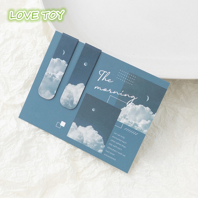 Set 12 Thẻ Đánh Dấu Trang Sách Từ Tính 12 Phong Cách Đơn Giản