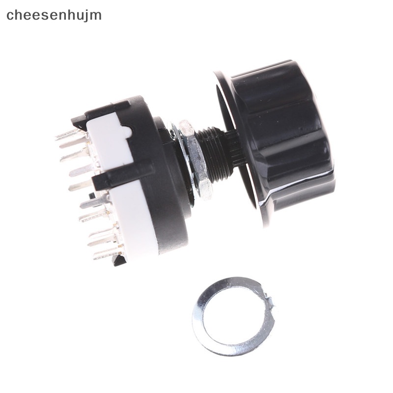 Công Tắc Xoay RS26 1 Cực 12 Vị Trí Kèm Núm Vặn