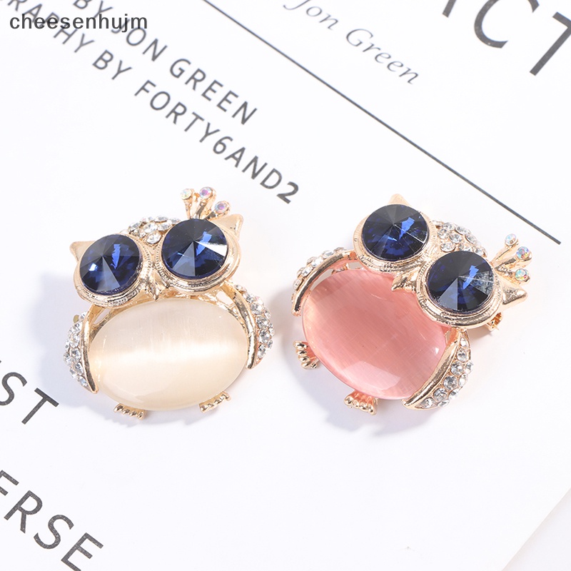 1 Trâm Cài Áo Hình Cú Mắt Xanh Dễ Thương