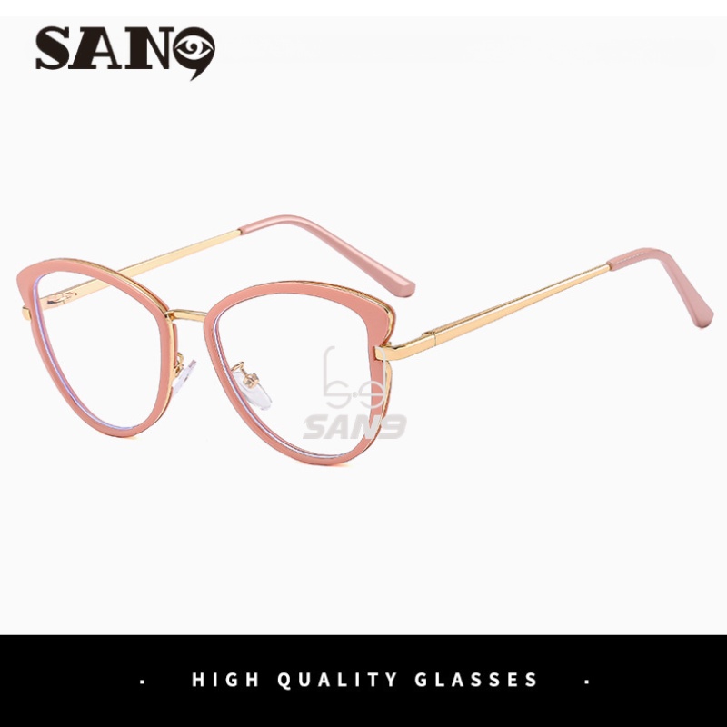 Gọng Kính Mắt Mèo Chống Ánh Sáng Xanh Thời Trang Mới Cho Nữ