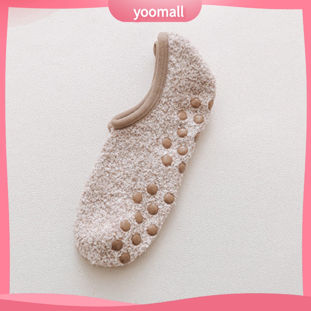 Vớ Thuyền Lông Cừu San Hô Cổ Thấp Thoải Mái Chống Trượt Cho Nữ