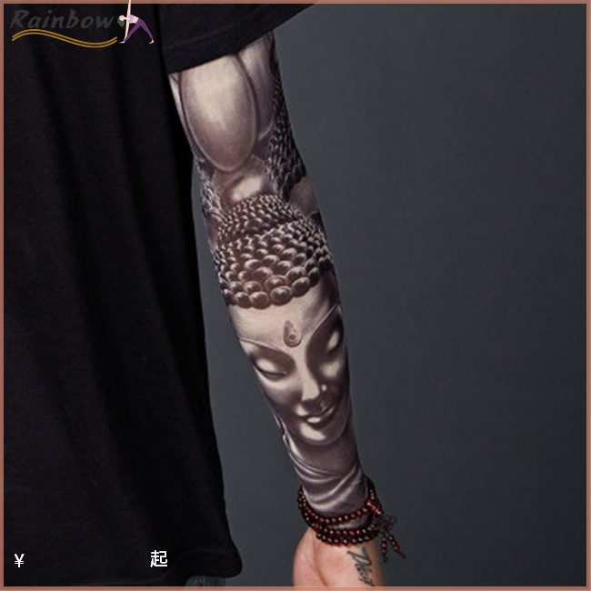 Găng Tay Chống Nắng Thoáng Khí Họa Tiết Tatoo Dành Cho Lái Xe / Câu Cá Ngoài Trời