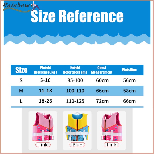 Áo Phao Cứu Sinh An Toàn Có Khóa Kéo Cho Bé