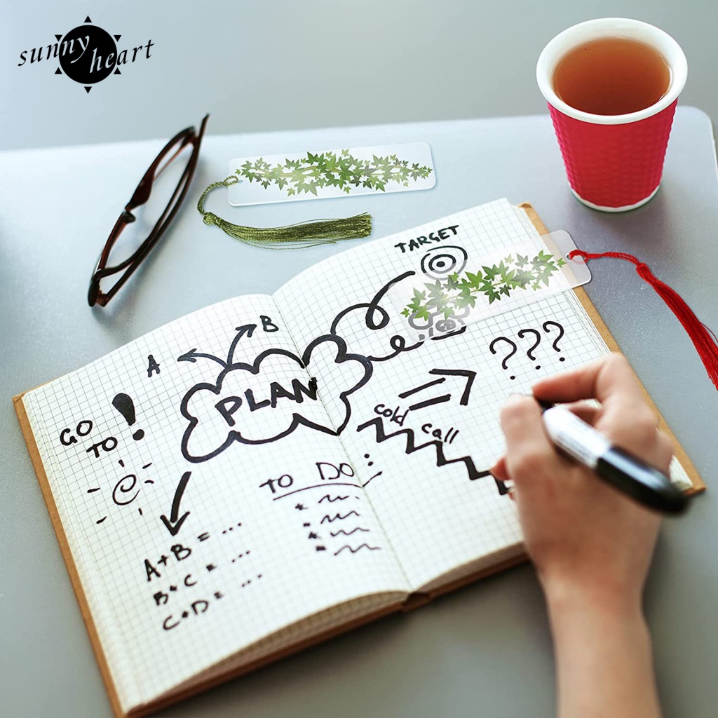 Sunnyheart Set 15 Miếng Dán Trang Trí Sách Bằng acrylic Nhiều Cách Và Sử Dụng Sáng Tạo Để Làm Dấu Trang Sách Thủ Công Độc Đáo DIY