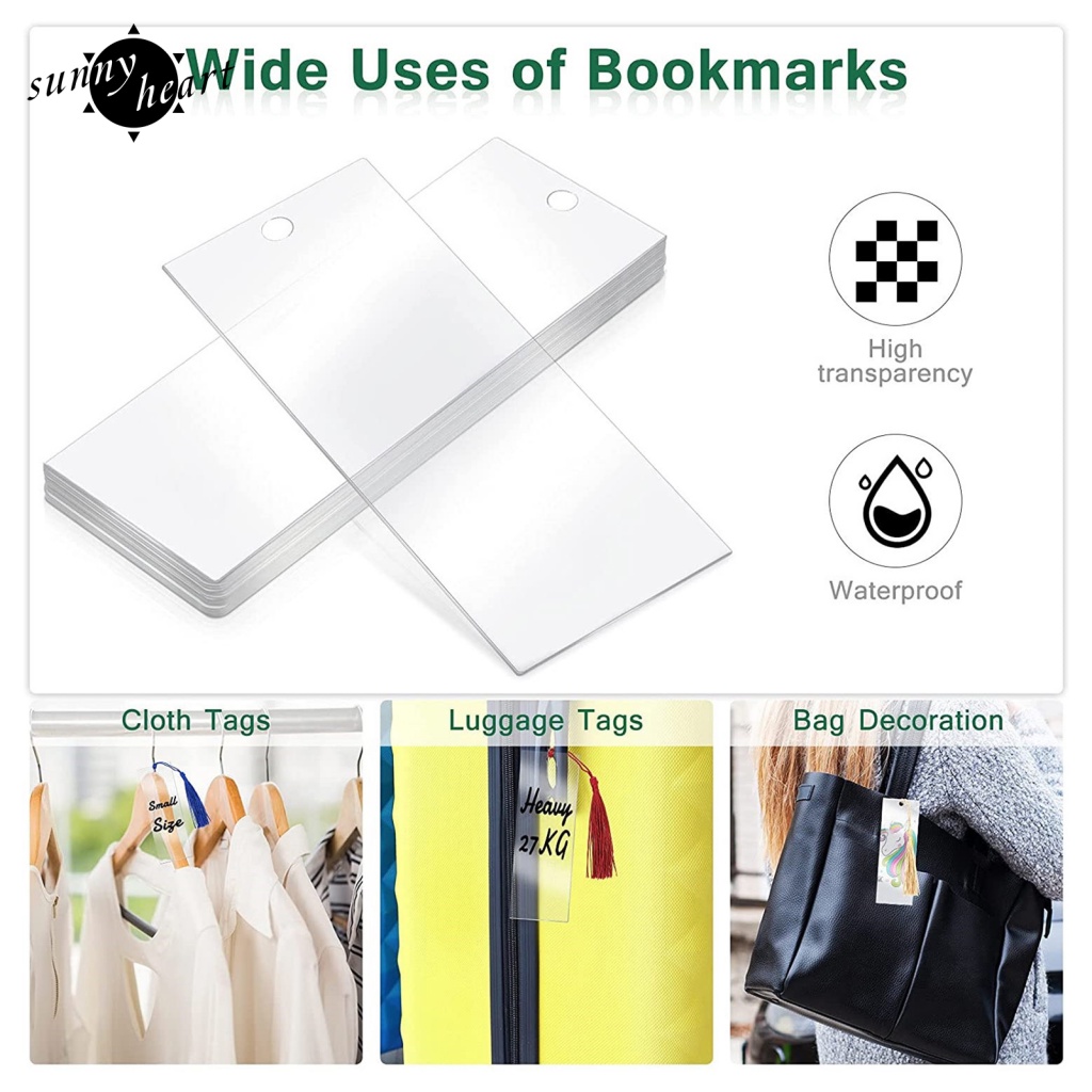 Sunnyheart Set 15 Miếng Dán Trang Trí Sách Bằng acrylic Nhiều Cách Và Sử Dụng Sáng Tạo Để Làm Dấu Trang Sách Thủ Công Độc Đáo DIY