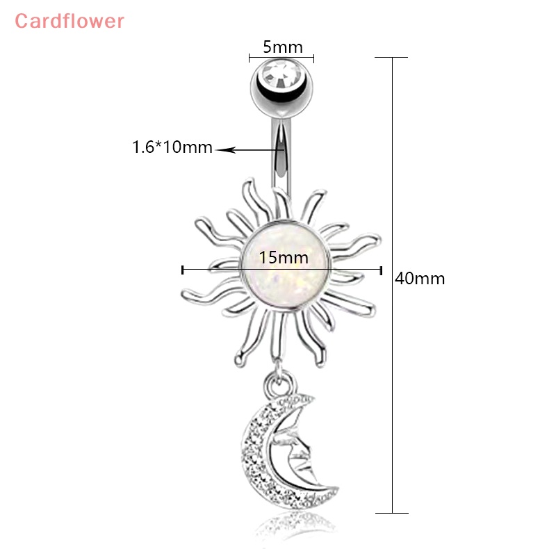 Khuyên Rốn Bằng Thép Không Gỉ Đính Đá Zircon Thời Trang Mới