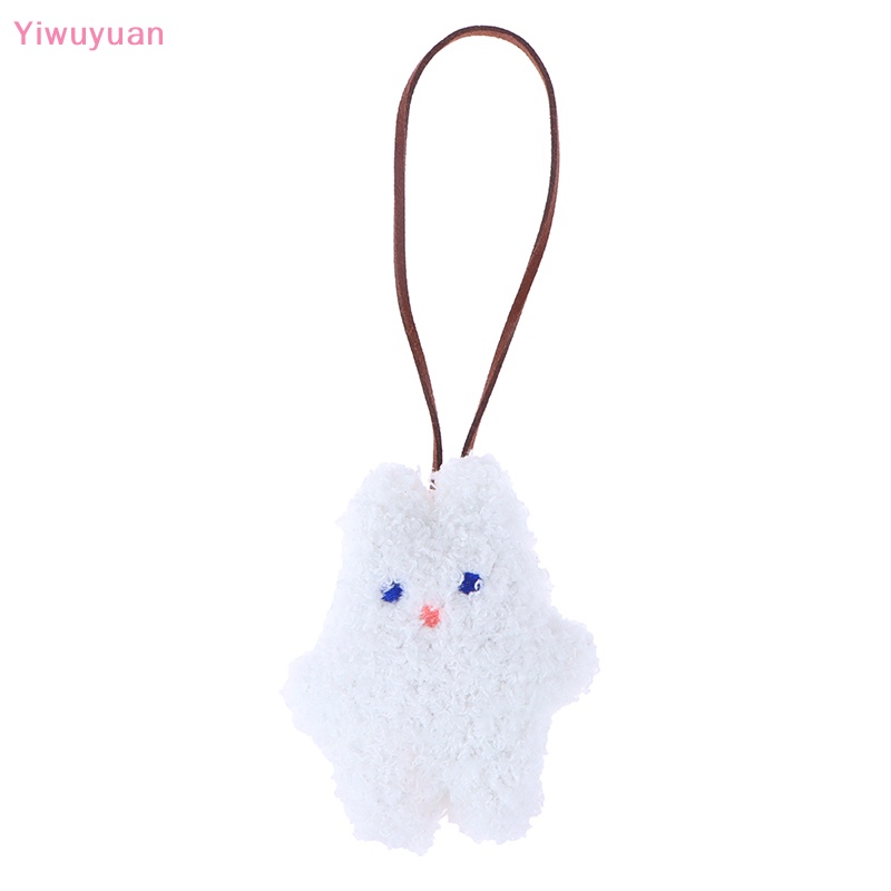Móc Khóa Gấu / Thỏ Nhỏ Xinh Thêu Họa Tiết Dễ Thương Dùng Trang Trí Túi Xách Mới